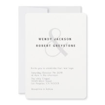 Invitación a la boda botánica moderna