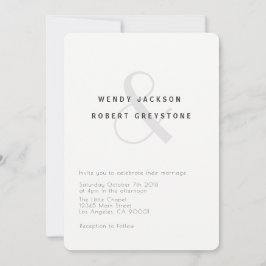 Invitación a la boda botánica moderna