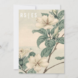 Invitación a la boda botánica moderna