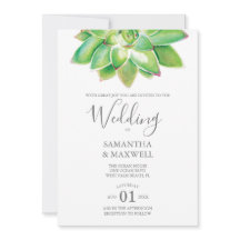 Invitación a la boda botánica moderna exitosa