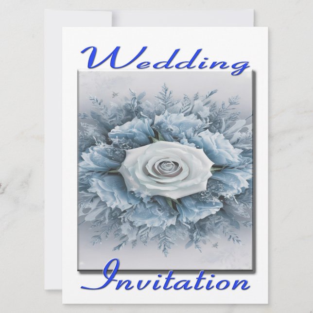 Invitación a la boda Bouquet de flores (Anverso)