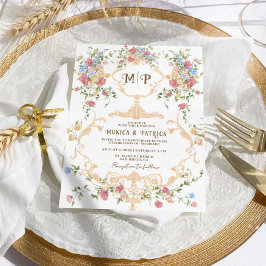 Invitación a la boda Bridgerton inspiró al victori