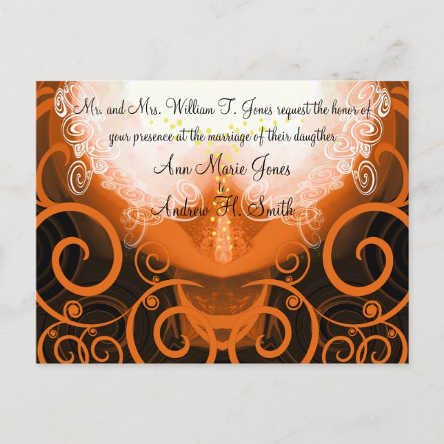 Invitación a la boda Cala Lily (Anverso)