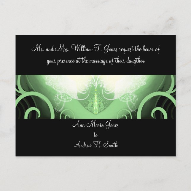 Invitación a la boda Cala Lily (Anverso)