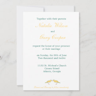 Invitación a la boda canaria