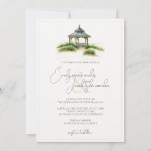 Invitación a la boda - Caos de Cabo en acuarela