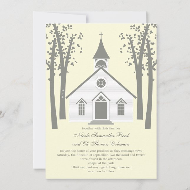 Invitación a la boda capilar capilar (Anverso)