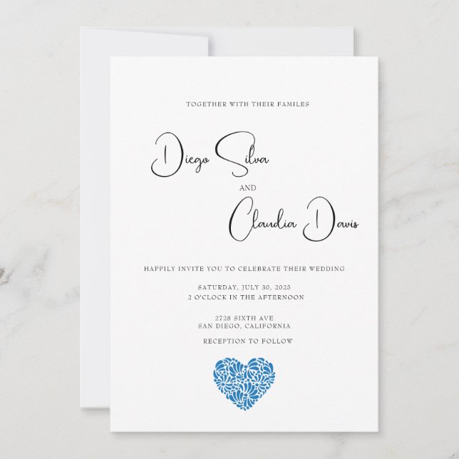Invitación a la boda cardíaca de Talavera (Anverso)