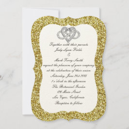 Invitación a la boda cardíaca infinita de Purpurin