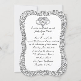 Invitación a la boda cardíaca infinita de Purpurin
