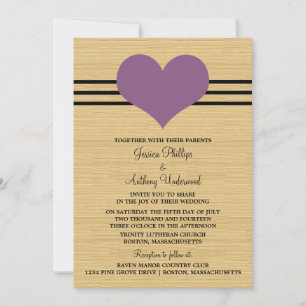 Invitación a la boda cardíaca para hombres de made