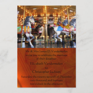 Invitación a la boda carrusel
