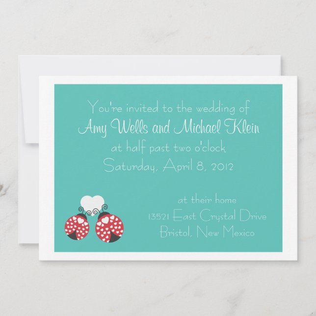 Invitación a la boda - casual (Anverso)
