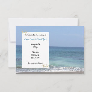 Invitación a la Boda Casual de Playa