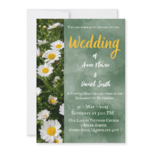 Invitación a la boda católica verde moderna