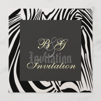 Invitación a la boda cebra