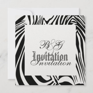 Invitación a la boda cebra