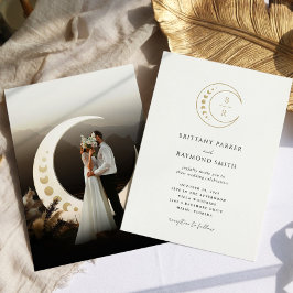 Invitación a la Boda Celestial de la Luna de Oro