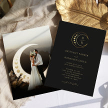 Invitación a la Boda Celestial de la Luna de Oro N