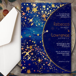 Invitación a la boda celestial estrellada por la n