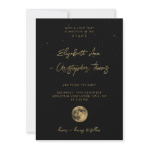 Invitación a la boda celestial negra