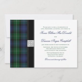 Invitación a la boda celta de Lamont Tartan Scotti