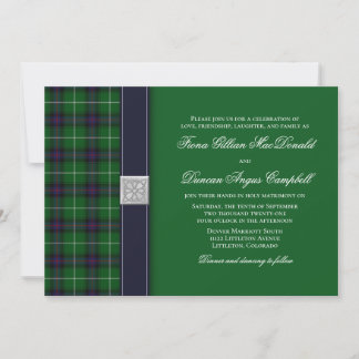 Invitación a la boda celta de personalizable Tartá