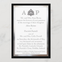 Invitación a la boda celta moderna