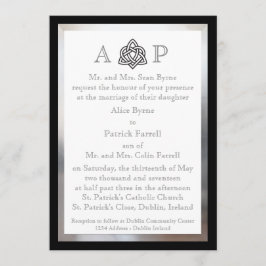 Invitación a la boda celta moderna