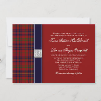 Invitación a la Boda Celta Tartán