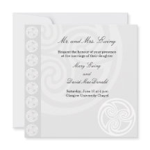 Invitación a la boda celta tradicional