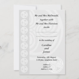 Invitación a la boda celta tradicional