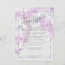 Invitación a la boda | Chiffon Lilac Ombré Ruffles