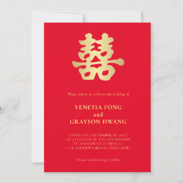 Invitación a la boda china