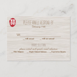 Invitación a la boda china de doble felicidad - RS