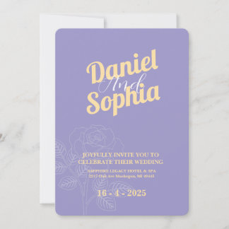 Invitación a la boda clásica
