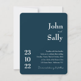 Invitación a la boda clásica