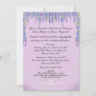 Invitación a la boda clásica