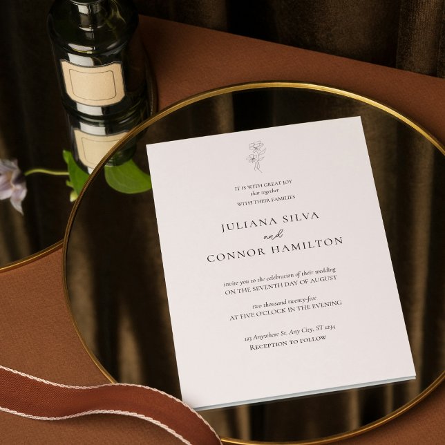 Invitación a la boda clásica de dinero antiguo (Subido por el creador)