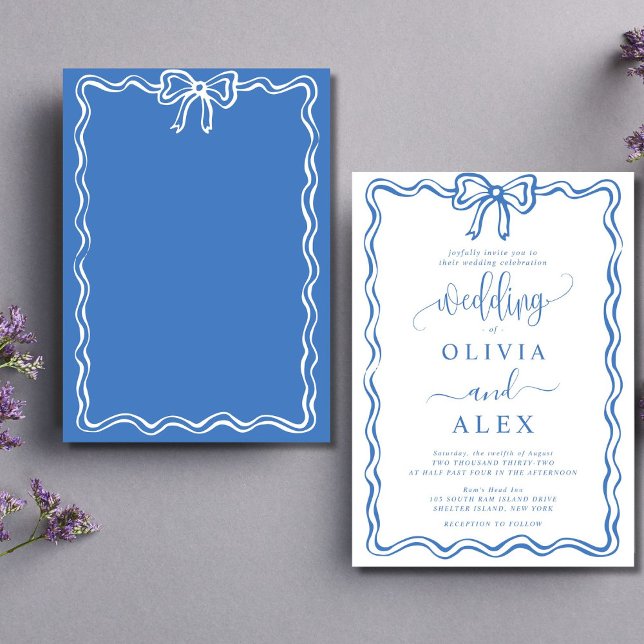 Invitación a la boda clásica de Doodles (Subido por el creador)