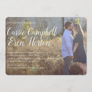 Invitación a la boda clásica del sur