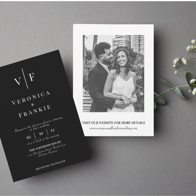 Invitación a la boda clásica elegante | Foto simpl (Subido por el creador)