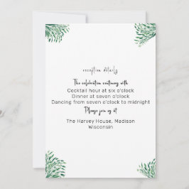 Invitación a la boda clásica elegante y simple