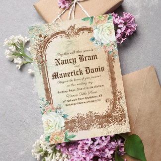 Invitación a la Boda Clásica Vintage del personali