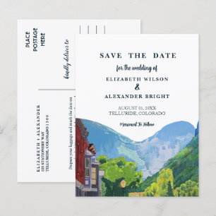 Invitación a la boda Colorado por Telluride Waterc