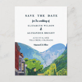 Invitación a la boda Colorado por Telluride Waterc