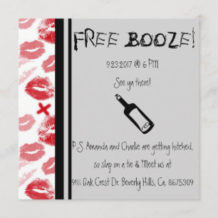 Invitación a la boda cómica, humor