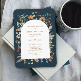 Invitación a la boda con arco en el jardín de Sedo