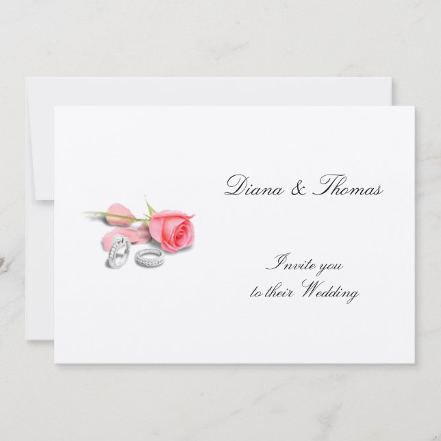 Invitación a la boda con clase (Anverso)