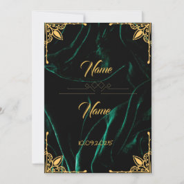 Invitación a la boda con efecto de terciopelo esme